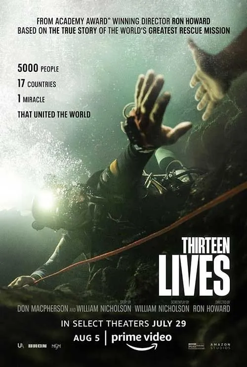 Thirteen Lives movie poster on ipvos VOD
