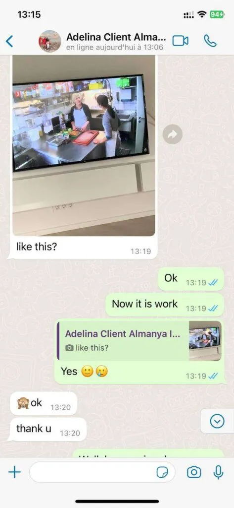 ipvos WhatsApp support chat feedback screenshot 4